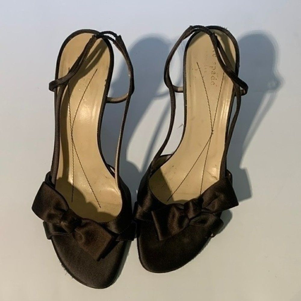 Silky Kate Spade kitten heels
